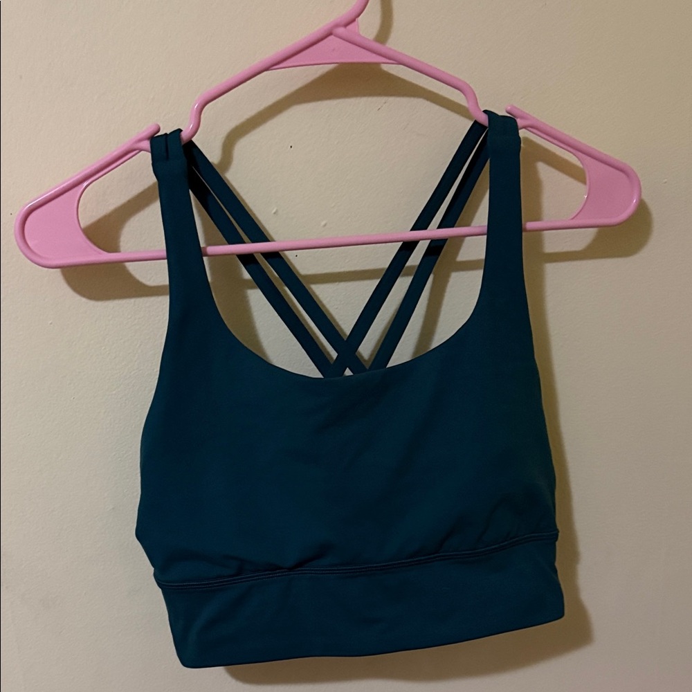 Women's Lululemon Teal Strappy Sports Bra